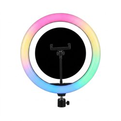   12-palcové kruhové svietidlo s RGB LED a držiakom na telefón – 11 W MJ-30