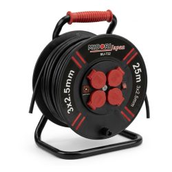   MIDORI Japan predlžovací kábel s navijakom 25 m 3×2,5 mm MJ-732