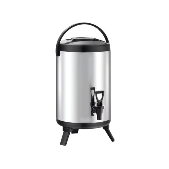 6-litrový izolovaný dávkovač nápojov a termoska z nehrdzavejúcej ocele – strieborná/čierna MJ6028601