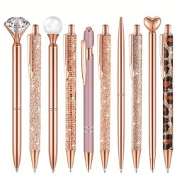   5 ks sada ozdobných guľôčkových pier – zlatá MK1614485-A