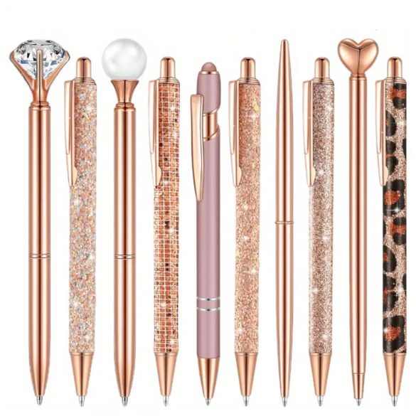 5 ks sada ozdobných guľôčkových pier – zlatá MK1614485-A