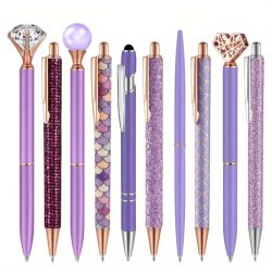   5 ks sada ozdobných guľôčkových pier – fialová MK1614485-L