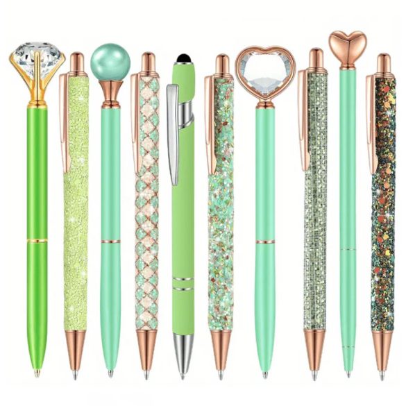 5 ks sada ozdobných guľôčkových pier – zelená MK1614485-Z