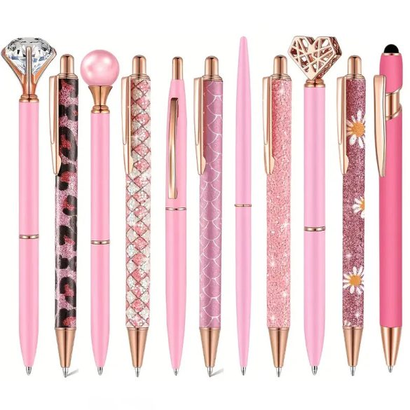 5 ks sada ozdobných guľôčkových pier – ružová MK1614485