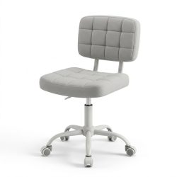  Moderná sivá kancelárska a pracovná stolička s prešívaným vzorom MMK-01S