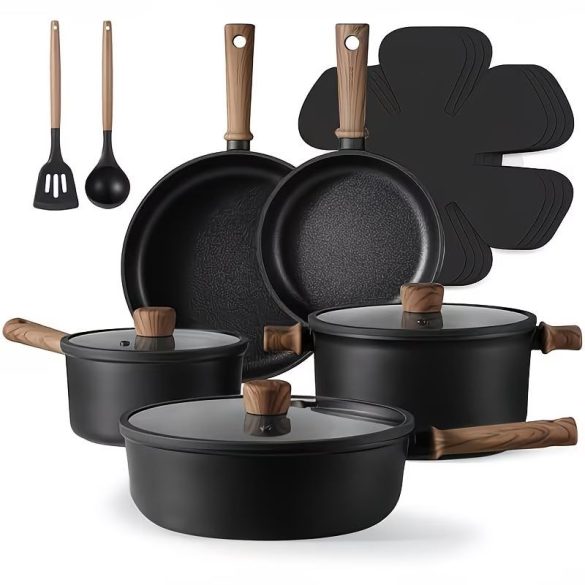 14-dielna sada riadu s nepriľnavým povrchom a rukoväťami s dreveným vzhľadom MN5038738