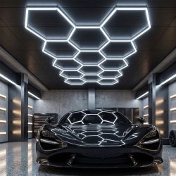   KEHOT Hexagon LED nástenná lampa, 14 šesťuholníkov bez rámu MN7491818-KN