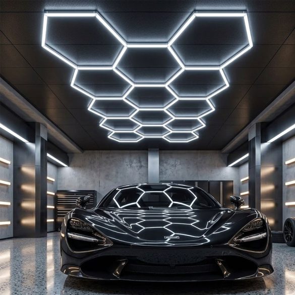 KEHOT Hexagon LED nástenná lampa, 14 šesťuholníkov bez rámu MN7491818-KN