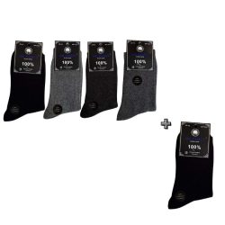 4+1 páry Pánske oblekové ponožky 39 až 42 MP1002-3
