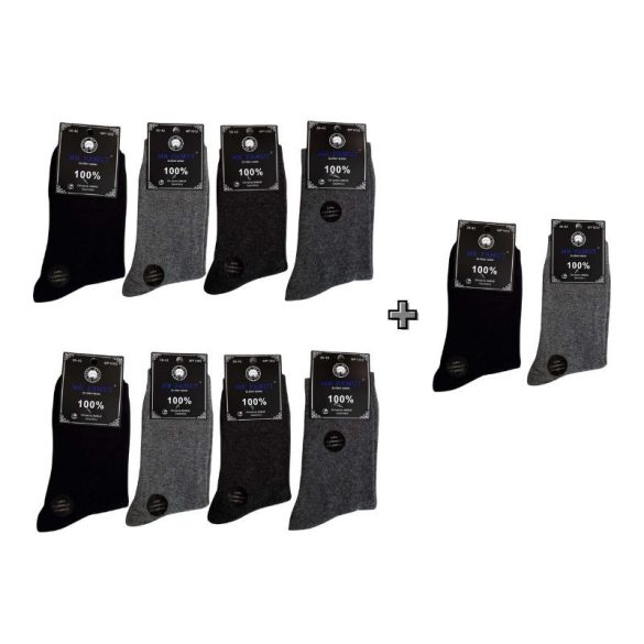 8+2 páry Pánske oblekové ponožky 43 až 46 MP1002-6