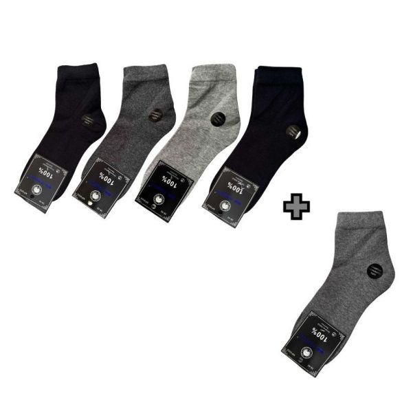 4+1 Pánske bavlnené ponožky 43-46 MP3002-4