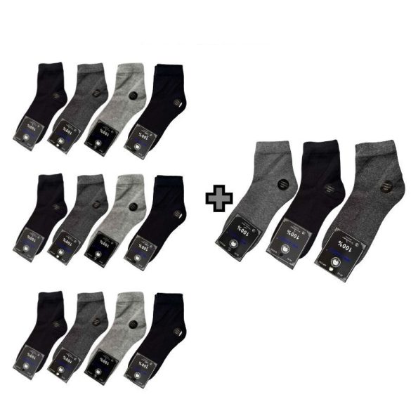 12+3 Pánske bavlnené ponožky 43–46 MP3002-8