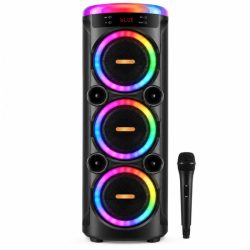   Bluetooth reproduktor – s RGB osvetlením a mikrofónom MS-2076BT-W