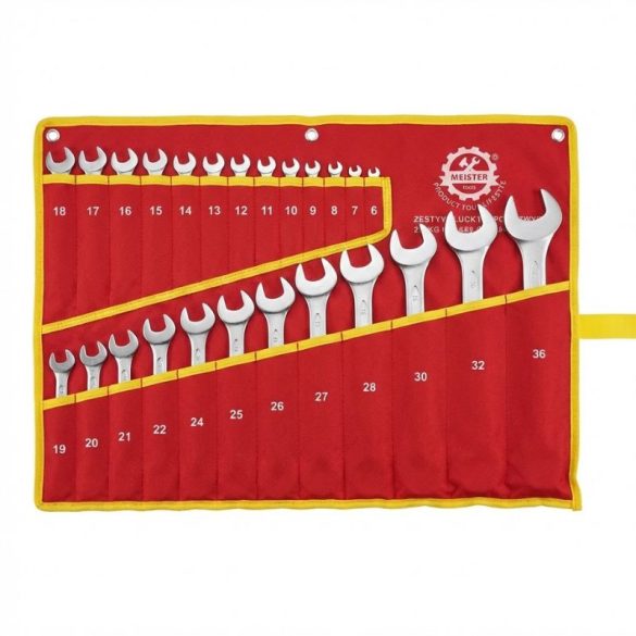 MEISTER Tools 25-dielna Sada Kľúčov – Očko + Vidlica (6–32 mm) MT25