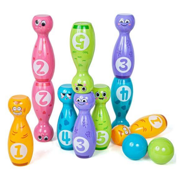 Detská bowlingová súprava s 10 kolíkmi a 2 guľami MX23221