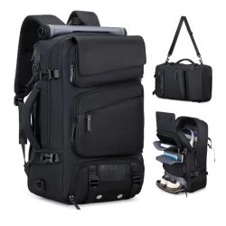 Multifunkčný cestovný batoh 5 v 1, čierny MY1802037-f