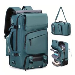 Multifunkčný cestovný batoh 5 v 1, modrý MY1802037-k