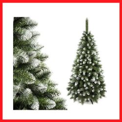 Umelý vianočný stromček 3D zasnežený 220 cm