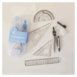 7-dielna sada kompasov a pravítok v puzdre NB615024