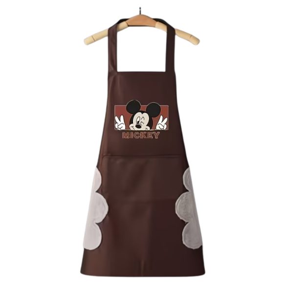 Kuchynská zástera s motívom Mickeyho myši – hnedá NE2247308-3