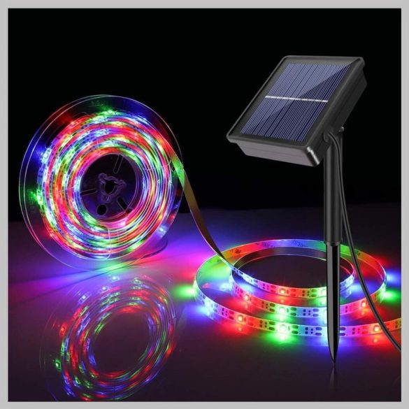 Solárna svetelná páska 5M SMD 5050 LED vodotesná NF-5050
