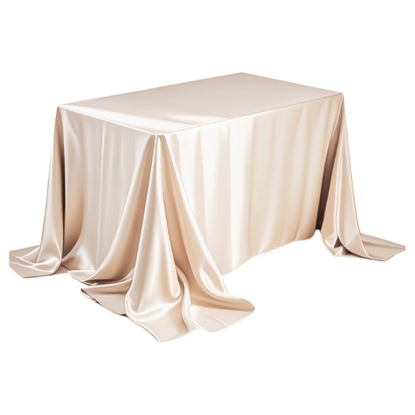 Saténová obrus 305 × 153 cm - Béžová NM5392196-6