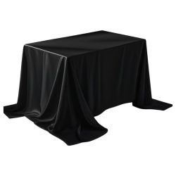 Saténová obrus 305 × 153 cm - Čierna NM5392196-7