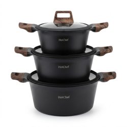   Sada riadu HotChef v matnej čiernej farbe – elegancia a funkčnosť NUBE26-21F