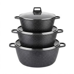   HotChef 6-dielna obrie sada riadu – hrnce s granitovým povrchom NUBE26-23
