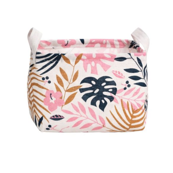 Úložný a organizérsky košík s tropickým vzorom – Prírodná elegancia v interiéri OR51WZ1