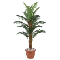 Dekoratív umelá palma s kmeňom v kvetináči PALM3