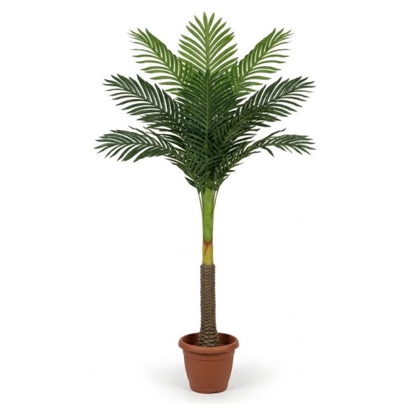 Dekoratívna umelá palma s rovným kmeňom v kvetináči PALM4