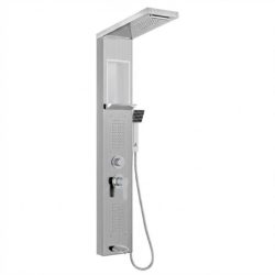   Prémiový systém sprchového panelu z nehrdzavejúcej ocele – 5 v 1 wellness zážitok PG277474