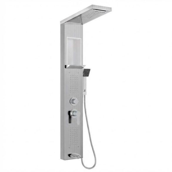 Prémiový systém sprchového panelu z nehrdzavejúcej ocele – 5 v 1 wellness zážitok PG277474
