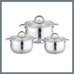 6-dielna sada nerezového riadu Platinum PL-10012