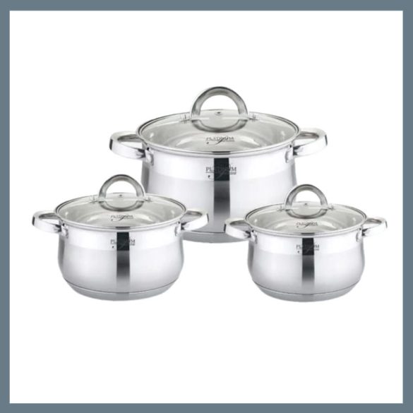 6-dielna sada nerezového riadu Platinum PL-10012