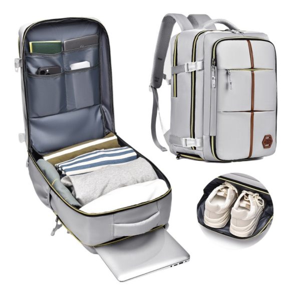 Vodotesný cestovný batoh – veľkosť príručnej batožiny, biely PL180