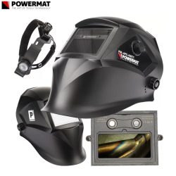   POWERMAT Automatická samozatmavovacia zváračská kukla TRUE COLOR LCD PM-APS-600TC