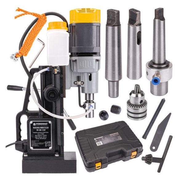 Powermat priemyselná vŕtačka a závitovačka s magnetickou základňou – 2100 W PM-WM-2100T