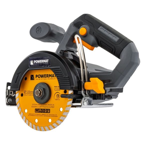 POWERMAT PM-PDG-1400T elektrická rezačka na obklady a dlažbu – 1400 W, 125 mm PM1416