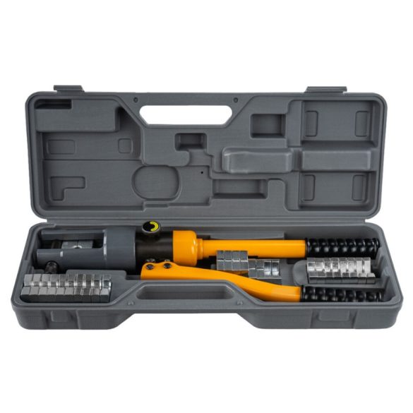 Hydraulický lis na káble Powermat 6–300 mm², s lisovacou silou 12 ton, s 14 lisovacími čeľusťami PM1468