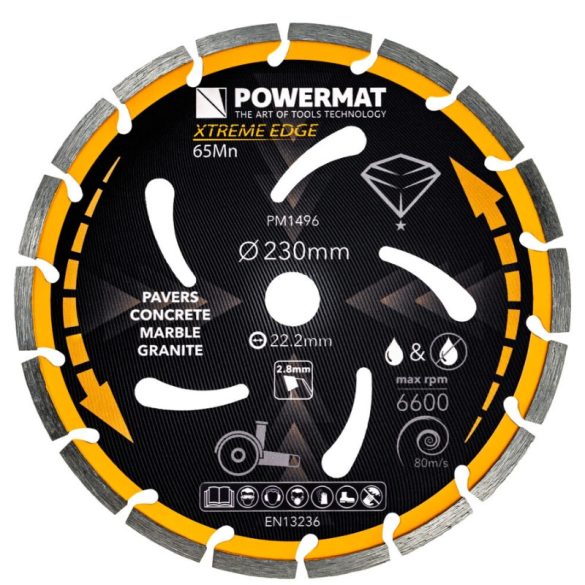 Diamantový rezací kotúč POWERMAT – 230 mm PM1496