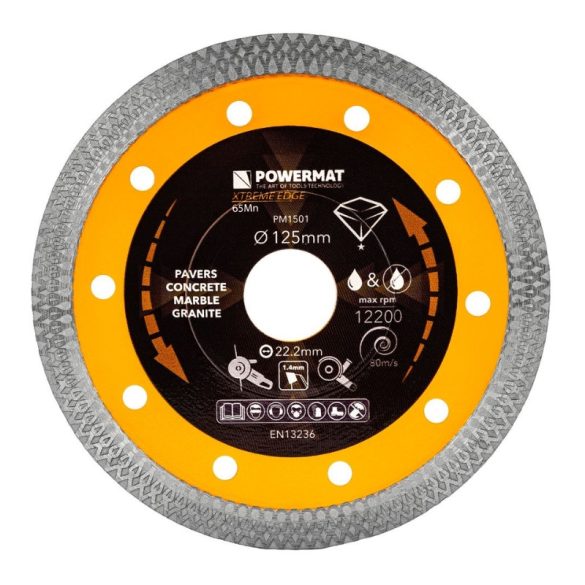 Diamantový rezací kotúč Powermat Extreme Edge 125 mm PM1501