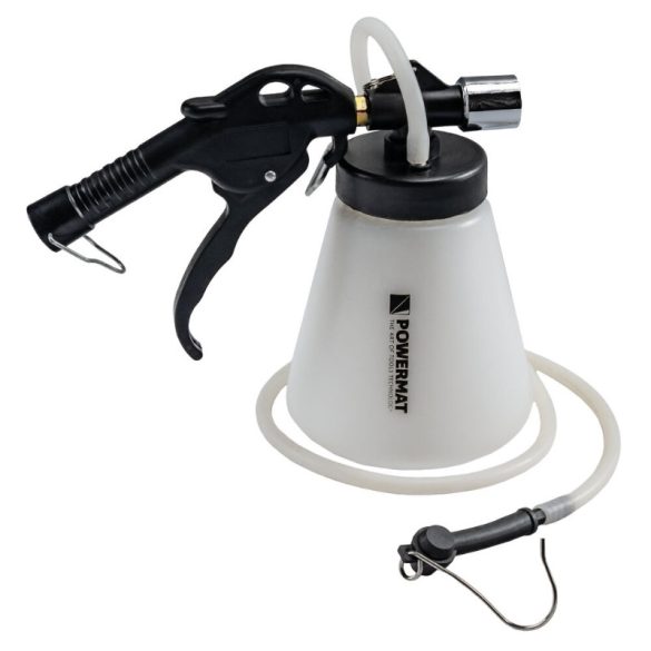 Súprava na odvzdušňovanie pneumatických bŕzd Powermat – 90–120 PSI, s nádobami s objemom 0,71 a 1 liter PM1595