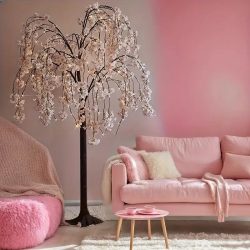   Dekoratívna čerešňa s kvetmi a LED osvetlením – 150 cm (PP1728448-15)