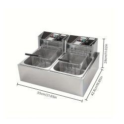 Fritéza z nehrdzavejúcej ocele – 12 l, PPH4243981