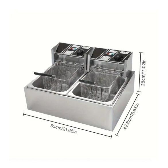 Fritéza z nehrdzavejúcej ocele – 12 l, PPH4243981