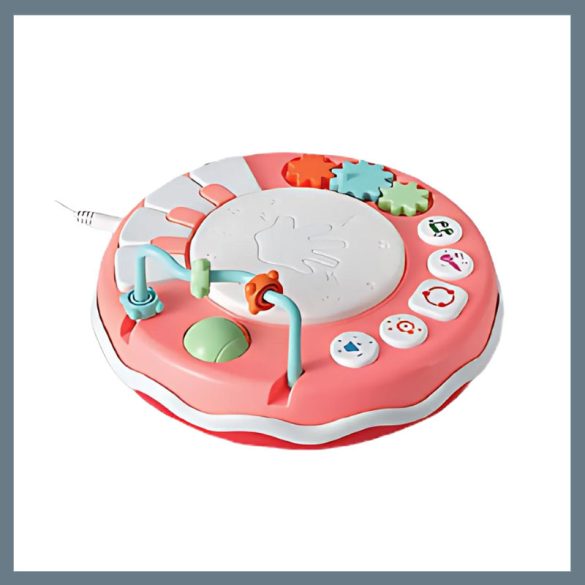 Interaktívna rozvojová hračka pre bábätká – farebný hudobný panel s mikrofónom PPL1