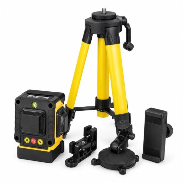 Profesionálna sada 3D/4D laserovej vodováhy so stojanom PRL-3D