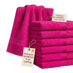 Sada 6 ks prémiových uterákov 70x140 cm Ružová PTSZ-02